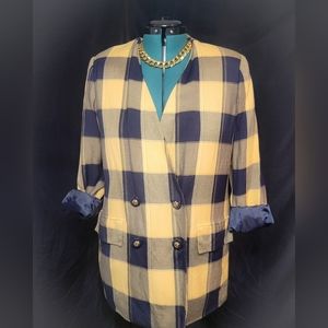 Plaid blazer